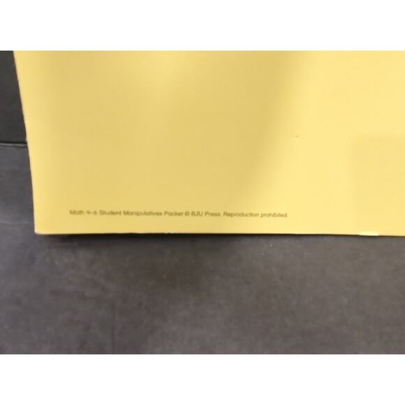 BJU press math Ones 4-6 Student Manipulatives Packet - Picture 3 of 11